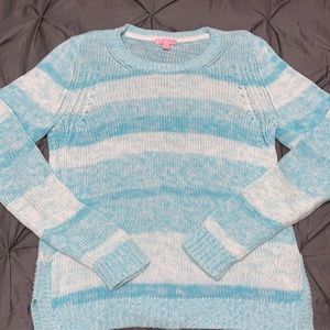 Lilly Pulitzer Blue & White Sweater- XL